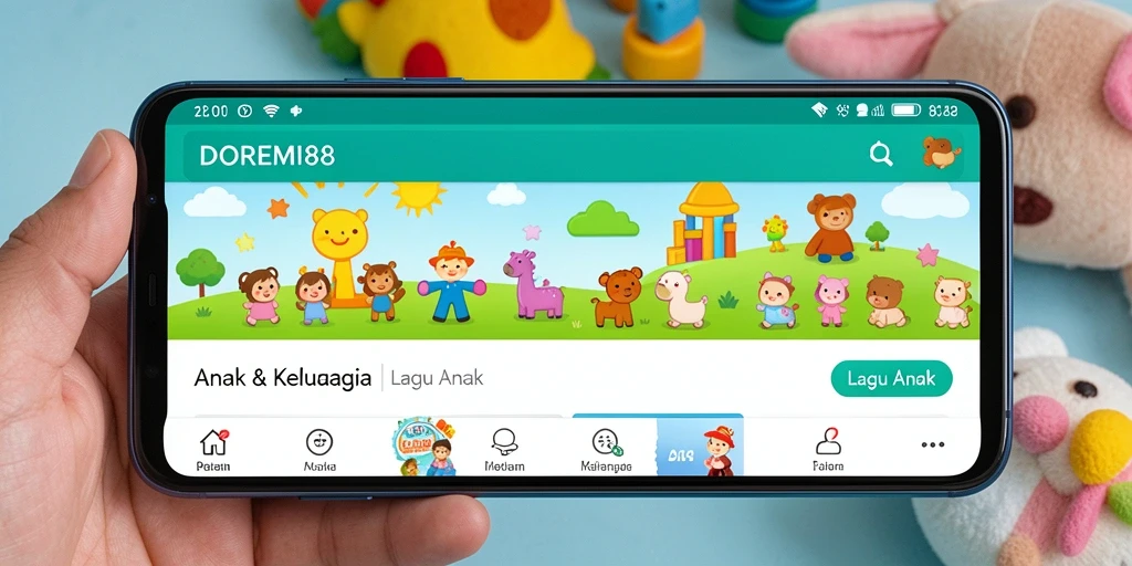 Tampilan antarmuka DOREMI88 yang menarik dan ramah anak.