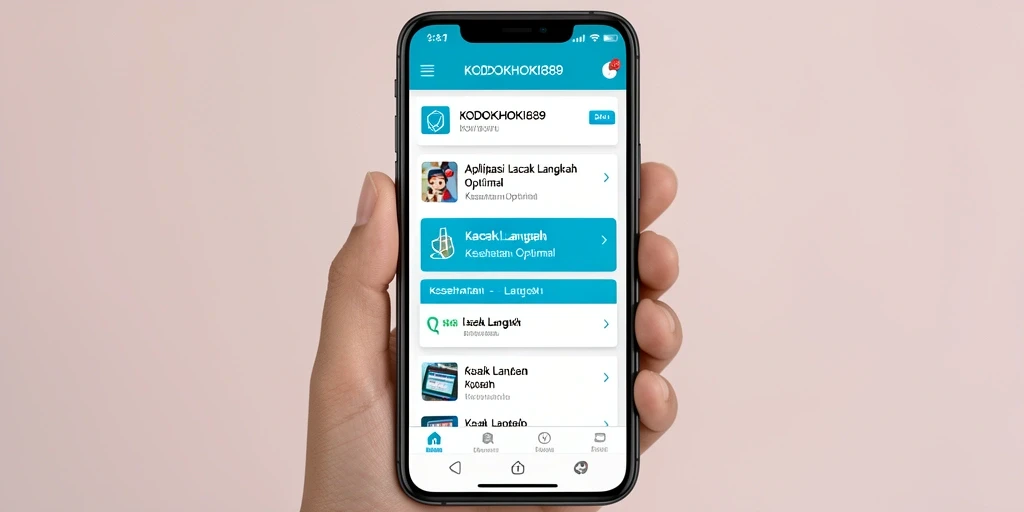 Tampilan antarmuka KODOKHOKI889 dengan statistik langkah yang lengkap.