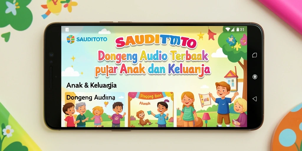 Tampilan antarmuka SAUDITOTO yang menarik dan ramah anak.