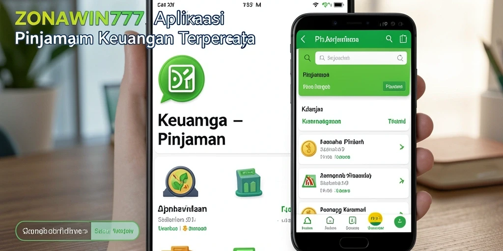 Tampilan antarmuka aplikasi ZONAWIN777 untuk solusi Pinjaman yang mudah.